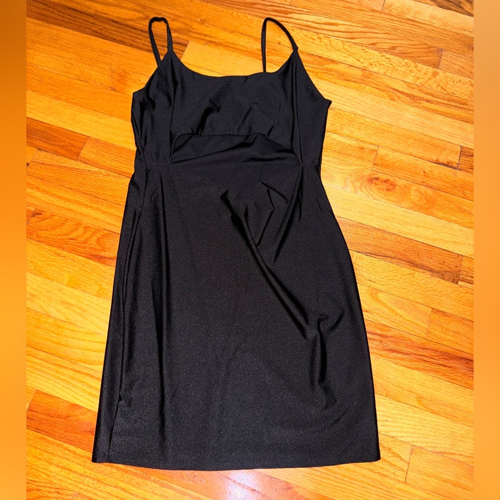 Cut out black dress